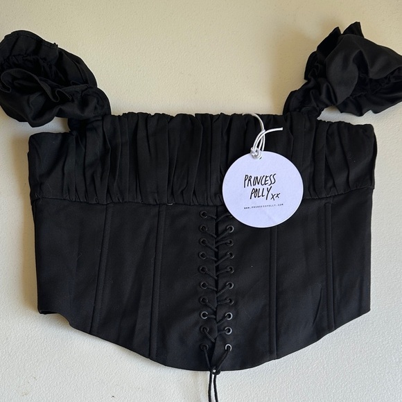Princess Polly Elegant Black Bustier - Picture 1 of 4